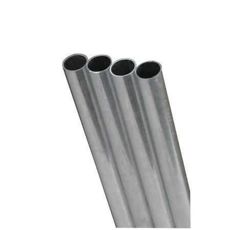 K&S PRECISION METALS Tube Rnd 1/4X.049X12Alum 83061